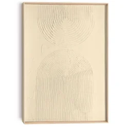 Schilderij 3D Art Bows - sand - 70 x 50cm - Beige