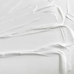 Schilderij 3D Art Flowers - 70 x 50cm - Wit