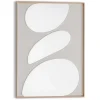 Schilderij 3D Art Organic Pebbles - 70 x 50cm - Beige