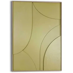 Schilderij 3D Art Terrace vintage green - 70 x 50cm - Groen