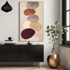 Schilderij gekleurde stenen FCL - 118x70 cm