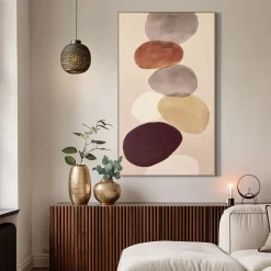 Schilderij gekleurde stenen FCL - 118x70 cm