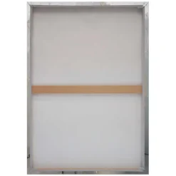 Schilderij Gezicht - 70 x 50cm - Goudkleurig