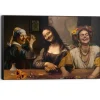 Schilderij Girls Night Out - 60 x 90cm - Bruin