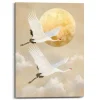 Schilderij Kraanvogels - 70 x 50cm - Beige
