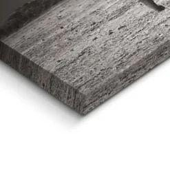 Schilderij Kudde Olifanten - 40 x 118cm - Zwart-Wit