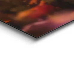 Schilderij Lente schotse hooglander - 52 x 156cm - Bruin