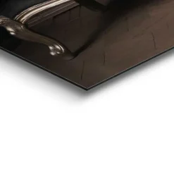 Schilderij Luipaard Chique - 60 x 90cm - Zwart