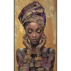 Schilderij vrouw warm FCL - 118x70 cm