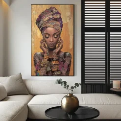 Schilderij vrouw warm FCL - 118x70 cm