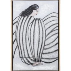 Schilderij Woman - multikleur - 60x40 cm