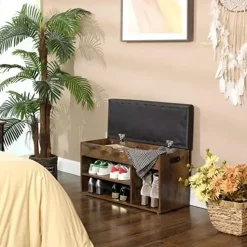 Schoenbank -Schoenenrek - Opbergruimte onder de zitting - 80 x 30 x 44 cm