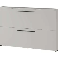 Schoenenkast Jonas 140cm met twee deuren - kasjmier beige