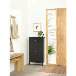 Schoenenkast Madeira - zwart - 102,9x53,8x24,6 cm