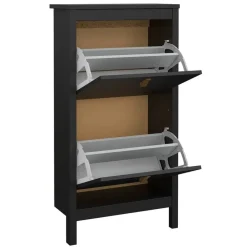 Schoenenkast Madeira - zwart - 102,9x53,8x24,6 cm