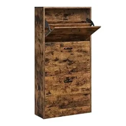 Schoenenkast: Opbergkast van 3 niveaus, 18 paar