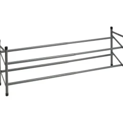 Schoenenrek - uitschuifbaar - RVS - 2-laags - 35 x 23 x 61 cm
