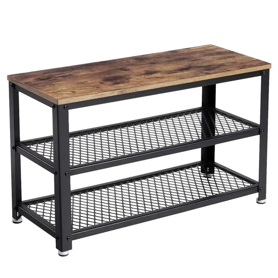 Schoenenrek - vintage - 73x45x30 cm - vintage bruin