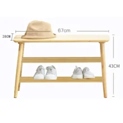 Schoenenrek Reini - 67x28x43cm - bamboehout