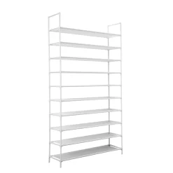 Schoenenrek voor 50 paar - Wit - 10 etages