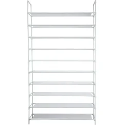 Schoenenrek voor 50 paar - Wit - 10 etages