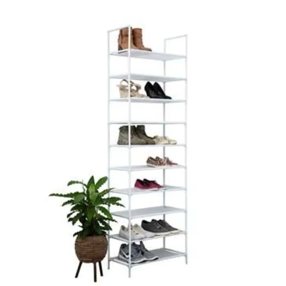 Schoenenrek voor 20 paar - Wit - 10 etages