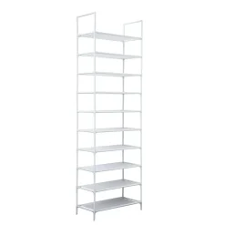 Schoenenrek voor 20 paar - Wit - 10 etages