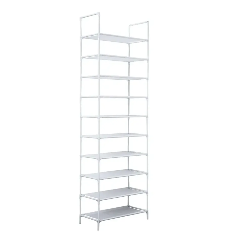 Schoenenrek voor 20 paar - Wit - 10 etages