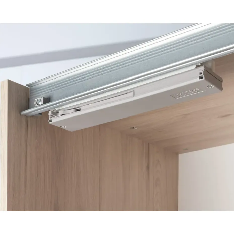 Schuifdeurkast Genua - eikenkleur/antraciet - 204x150x60 cm