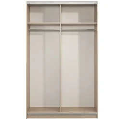 Schuifdeurkast Genua - eikenkleur - 204x122x60 cm