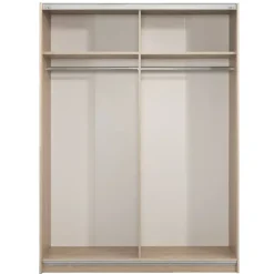 Schuifdeurkast Genua - eikenkleur - 204x150x60 cm