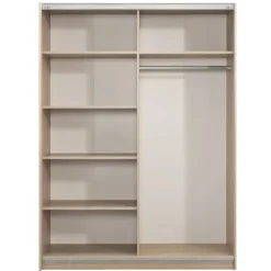 Schuifdeurkast Genua - eikenkleur - 204x150x60 cm