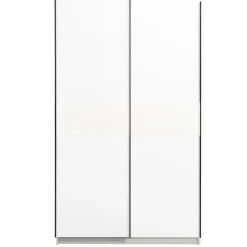 Schuifdeurkast Genua - wit - 204x122x60 cm