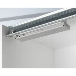 Schuifdeurkast Genua - wit/antraciet - 204x200x60 cm