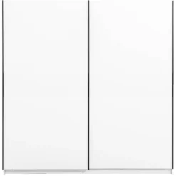 Schuifdeurkast Genua - wit - 204x200x60 cm