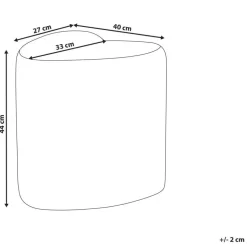 SCOTIA - Poef - Beige - Chenille