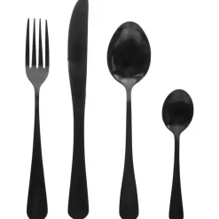 Secret de Gourmet Bestekset Shadow - 16-delig - RVS - zwart