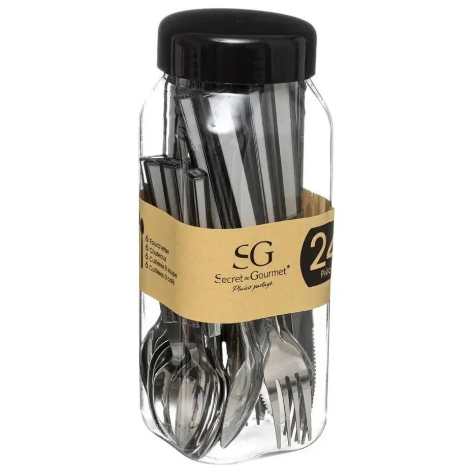 Secret de Gourmet Bestekset Tamaris - 24-delig - RVS-kunststof - grijs