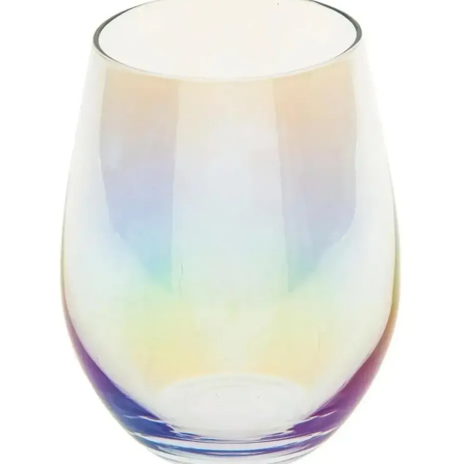 Secret de Gourmet Tumbler drink glazen - 6x - parelmoer - 540 ml