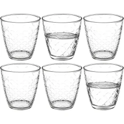Secret de Gourmet waterglazen Rome - 6x - 250 ml - deco glas