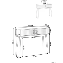 SELAH - Sidetable - Lichthout - MDF