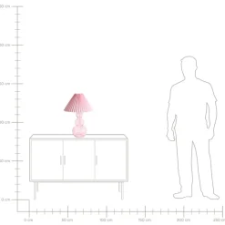 SENGWA - Tafellamp - Roze - Glas