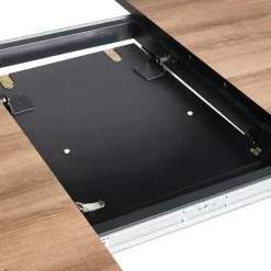 SENIAC - Uitschuifbare eettafel - Lichtbruin - MDF