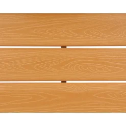 SENISE - Tuinsalontafel - Lichthout - 74 x 74 cm - Kunsthout