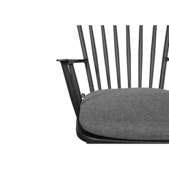 Sens-Line - Amsterdam Tuinstoel Zwart - Aluminium - Set van 2