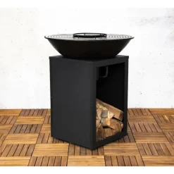 Sens-Line - Evi bbq firepit - 80x80x92cm - Zwart