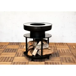 Sens-Line - Mila bbq firepit - 56x56x65cm - Zwart