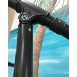 SenS-Line Menorca zweefparasol rond - Ø 300 cm - Antraciet