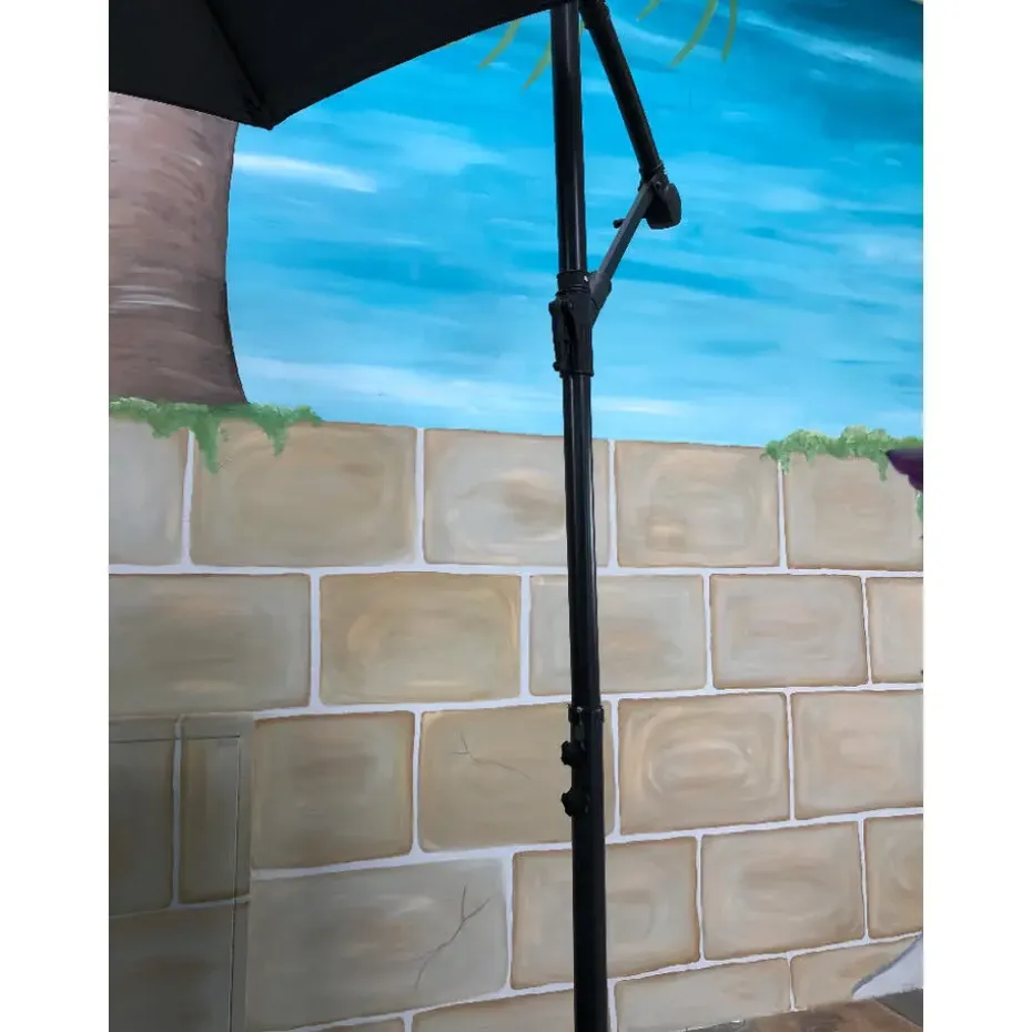 SenS-Line Menorca zweefparasol rond - Ø 300 cm - Antraciet