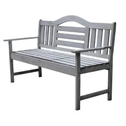 SenS-Line Nevada tuinbank met uitklapbaar tafeltje - Grijs - 150 cm - Meranti h